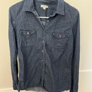 J Crew Denim Button Down Shirt